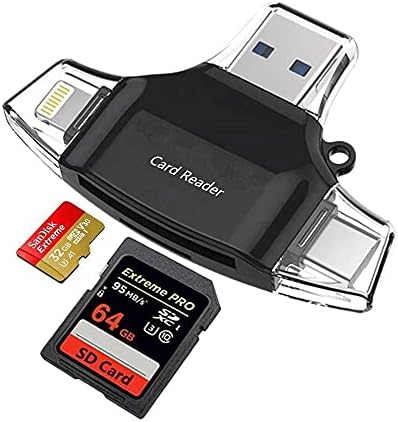 Boxwave gadget compatível com TCL Android Tablet Tabmax 10.4 - AllReader SD Card Reader, MicroSD Card Reader SD Compact USB para