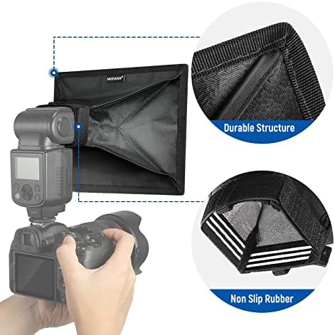 Neewer Flash difusor Light Softbox 9 x 7, Universal, dobrável com bolsa de armazenamento compatível com Canon Nikon Sony Godox Yongnuo Neewer Speedlight