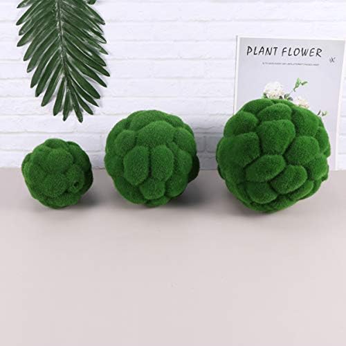 Lioobo imitou Moss Green Ball Moss Ball Acessórios decorativos para janela Decoração de casa de casamento 1 peça 20cm