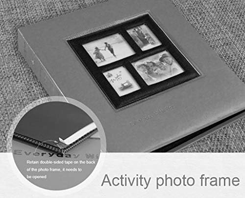 Grande capacidade 600 folhas PU Álbum de fotos PU 6x4 polegadas intersticiais Página intersticial Página retro Retro Family