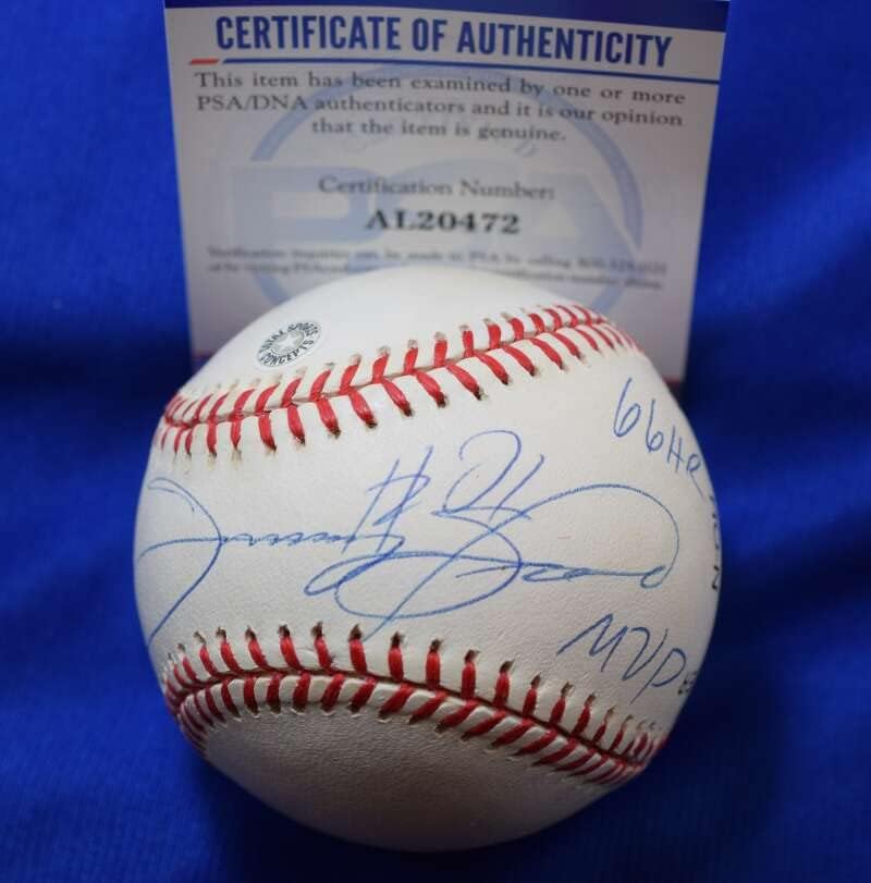 Sammy Sosa MVP 66 HR PSA DNA CoA Autograph National League OnL Baseball assinado