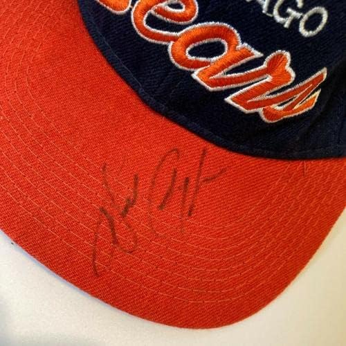 Walter Payton assinou o boné de chapéu vintage de Chicago Bears com Beckett & JSA COA - HATS NFL Autografado