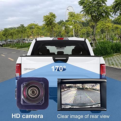 Câmera de câmera de backup de vista traseira Câmera de assistência compatível com Ford F150 2011-2014 Mustang 2015-2020