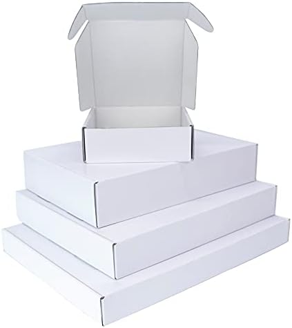 SHUKELE LPHZ914 10PCS Caixa de presente branca de 3 camadas de caixa corrugada Festival Presente Presente de Casamento