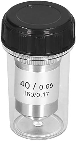 40X Lente de alta ampliação, Microscópio Protetor Objetivo de 20,2 mm Rosca de interface 40/0,65 18 mm Distância de trabalho para microscópios biológicos