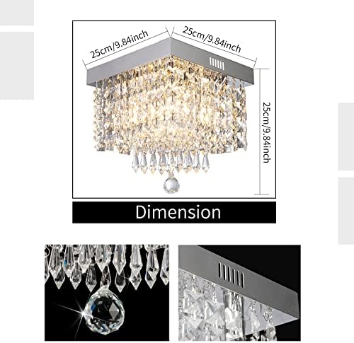 Lustre de cristal de luxo moderno, lustre de pingada de chuva contemporânea Cristal Ball Chandelier Lâmpada de teto Pingente Lâmpada