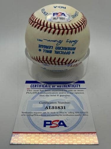 Dave van Ronk Singer Folk assinou autógrafo oficial MLB Baseball PSA DNA *1 - Bolalls autografados