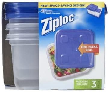 Recipientes de preparação para refeições de armazenamento de alimentos Ziploc reutilizáveis ​​para organização de cozinha, tecnologia