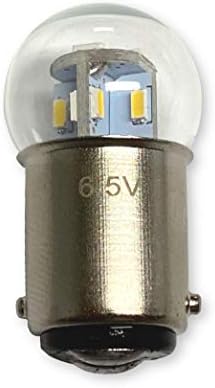 Aero-lites.com #82, #64 Globe Shape Miniatura Bulbo LED Substituição | 6.5-Volt | Base BA15D