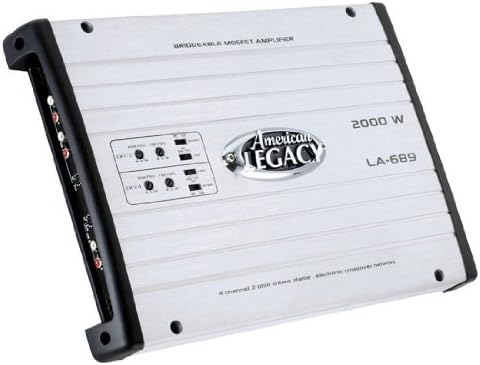 Legacy LA689 2000 Watts 4 canais Bridgeable MOSFET amplificador