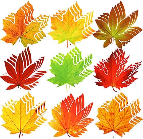 Decorações de quadro de avisos de outono Cutups de outono para folhas de sala de aula Folhas de outono artificial com