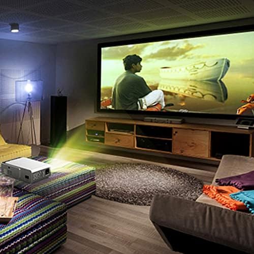 ZGJHFF Android 10 Opcional 3000lumen 720p Projector LED portátil I Apoio 4K 1080P Home Theater Proyector Beamer