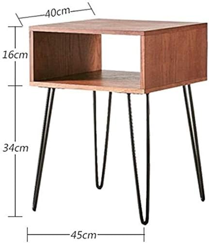 Mesa de cabeceira de cabeceira aykdas mesa de cabeceira, mesa de cabeceira de cabeceira de cabeceira de madeira forjada mini -cama