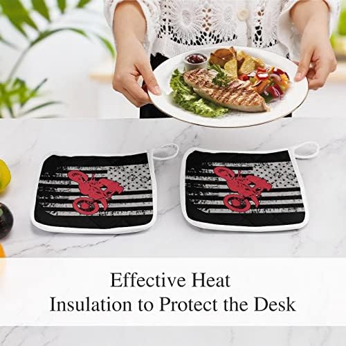 Titulares de motocross de motocross da bandeira dos EUA 8x8 PADs quentes resistentes ao calor Proteção de desktop para cozinha