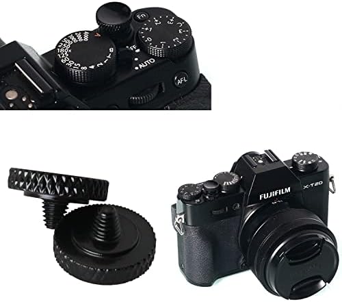 Luorng 2pcs Camera Button, botão de liberação suave do obturador, preto