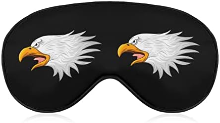 Mascote de cabeça de águia careca Máscara de olho macio de sombra eficaz máscara de sono conforto
