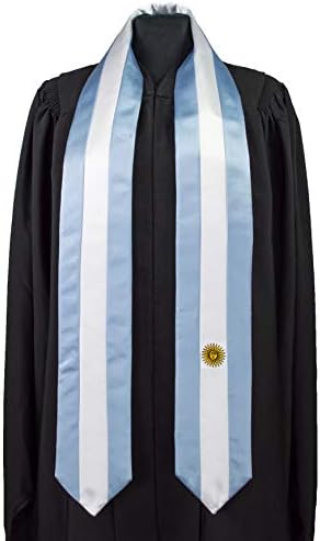 Argentina Flag Graduation Sash/Stole International Study no exterior adulto unissex