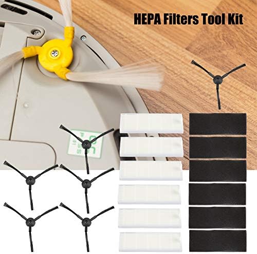 Filter HEPA Filtro de esponja Vacuum peças de peças laterais HEPA Filters Tool Kit para Ilife A6 A4 A4S Robô