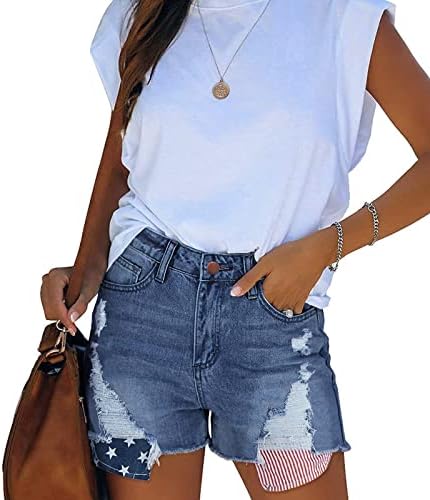 Vestido Miashui Jean para mulheres Denim Sexy Flag Women Stretth Fashion shorts Imprimir bolso de jeans Feminino Corduroy Corduroy