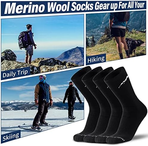 Merino protege meias orgânicas de lã merino para homens hidraturas de caminhada de caminhada de corrida todos