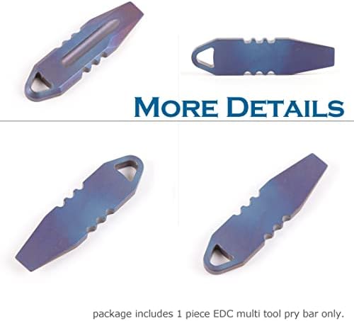 Hamans Titanium EDC Pry Bar portátil Mini Chaves
