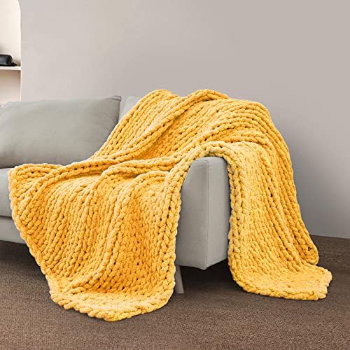 Cobertor de malha grossa de Sunyrisy, luxuoso cobertor de chenille e luxuoso chenille, cobertor de cama grande para