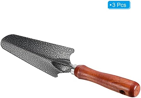 Trowel de jardim de 12 polegadas de Patikil, ferramenta de jardinagem à prova de mannual à prova de curvatura com uma garra de