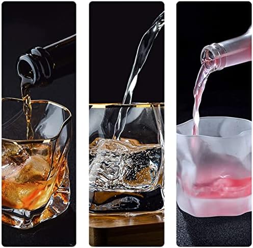 Whisky Champagne Glases Tumblers de água copos de uísque antiquado Vidro de vidro de vidro de vidro/coquetel de copo/barra de vidro de uísque, vinho e bebidas de coquetel bebendo copos de vinho copos de vinho