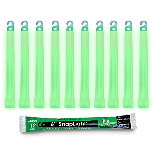 Lightstick de grau militar de Cyyalume Glow Sticks - verde premium de 6 ”Snaplight emergency Light Stick com duração de