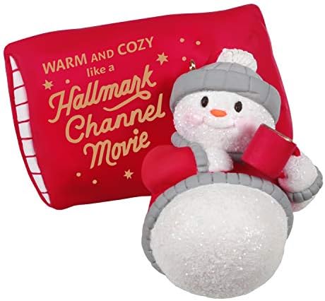 Hallmark Keetake Ornamento de Natal 2022, Hallmark Channel Movie Time Snowman