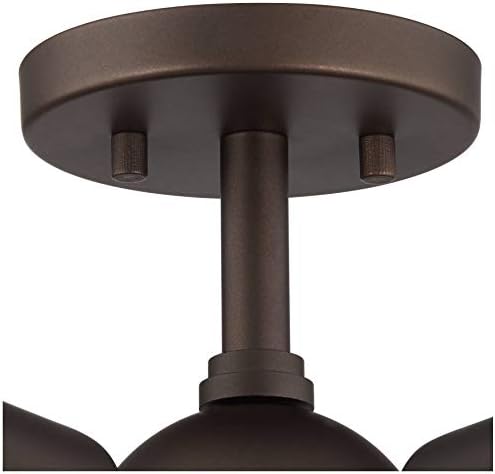 POSTINI EURO Design bestla meados do século Modern teto Light Light Semi-Fluus-Mount Fixtle Sputnik Oil Bronze esfregado de bronze 13 largura de 6 luz Led Edison para quarto da cozinha da sala de estar corredor