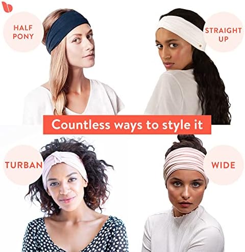 Bandas de cabeça premium de blom para mulheres, não deslizamento, desgaste para ioga, moda, malhando, viajar ou executar