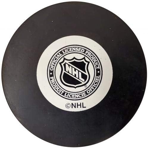 ULF Samuelsson autografou o logotipo oficial do Phoenix Coyotes Hockey Puck Sku 187656 - Pucks autografados da NHL