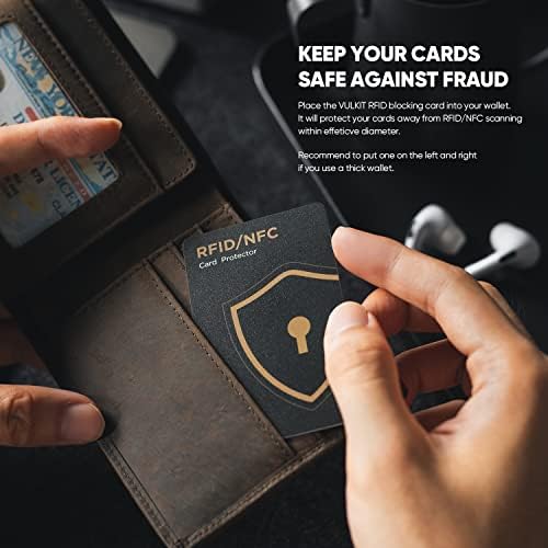 Cartões de bloqueio RFID Vulkit 2 Protetores de cartão de crédito NFC Cartões sem contato Proteção para a carteira de negócios e viagens