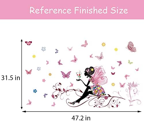 SupZone Butterfly Girl Wall Decal