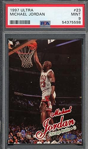 Michael Jordan 1997 Fleer Ultra Basketball Card 23 PSA 9