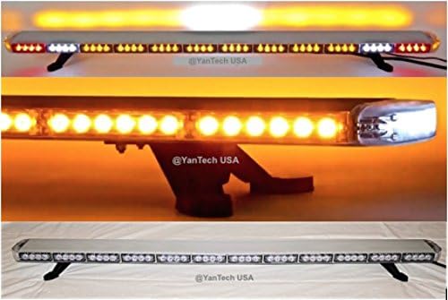 60 Amber clara Super brilhante barra de luz LED 102 LEDS AVISO AVISO AVISO DEVELHO DE POLUSIMENTO POLEGE DE NEW COM LUZES