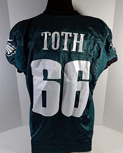 2018 Philadelphia Eagles Brett Toth 66 Game usou Green Practice Jersey DP23680 - Jogo da NFL não assinado Jerseys usados