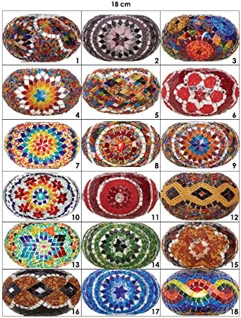 Luzes de lustre de vidro de mosaico marroquino turco