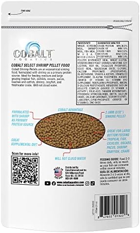 Cobalto Selecione Pellets de camarão 7,8 onças.