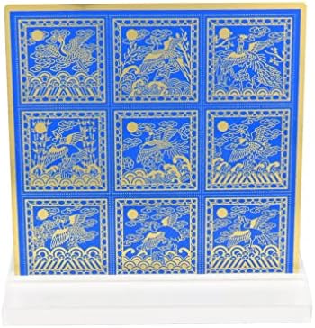 2023 Feng Shui Nine Rank Badge Ploca em Royal Blue & Gold