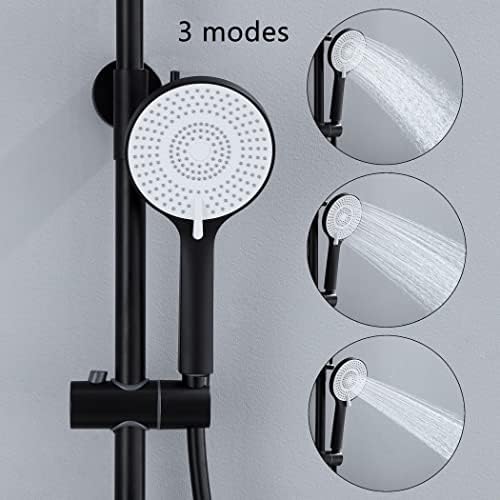 Torneira de chuveiro Conjunto com LED Sistema de chuveiro Digital LED Conjunto de combinação de chuveiro montado na parede