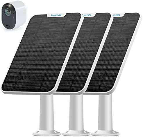 Painel solar 4W Carregamento compatível com Arlo Pro 3/Pro 4/Pro 5s/Ultra/Ultra 2, com cabo de carregamento à prova d'água