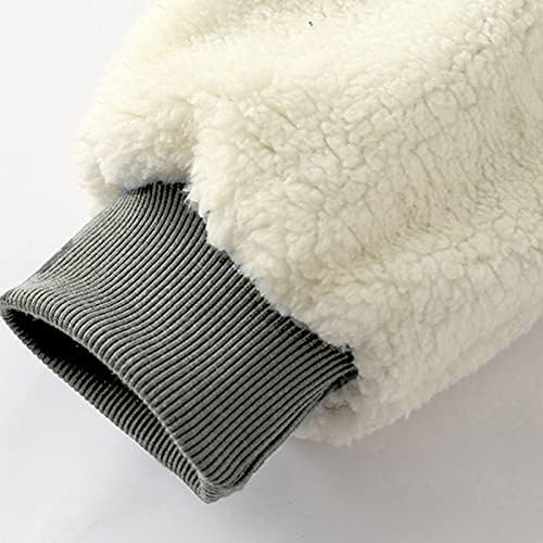 Calça de pista quente de inverno feminino veado de natal alces lã térmica de lã térmico sherpa forrado calça de lounge de salão ativo forrado