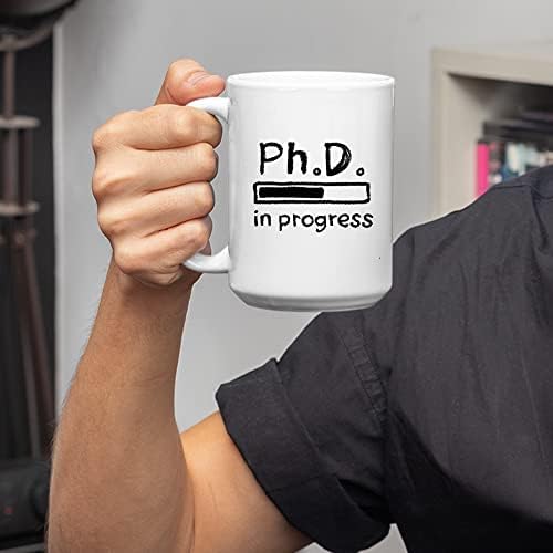 PhD Panvola em andamento Futuro Dr. Doctor Doutorado Médico Presente de graduação para estudantes para novos médicos Drinkty de caneca de café cerâmica