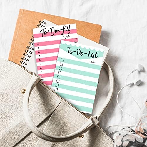 4 pacotes para fazer a lista do planejador Sticky Blocos 200 folhas de 4 x 6 polegadas listradas para fazer listas de listas Notas de compras de supermercado Lista de mercearias para o planejador de trabalho diariamente para fazer o planejador de lista