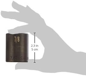 SK Hand Tool 34028 soquete de impacto padrão de 1/2 polegada, 7/8 polegadas