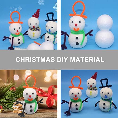 AMOSFUN 2 SETS BRANCO KIT DE CRAÇA DE CRAFTA DE SNOWS SNOW KIT DIY DIY DIY Decoração de Natal para Diy Craft Decorating Pintura Projeto