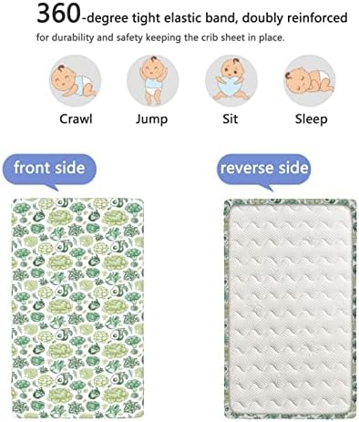 Vegetais com tema Mini lençóis de berço, mini-berço portátil lençóis de berço macio colchão de colchão de colchão de colchão de colchão