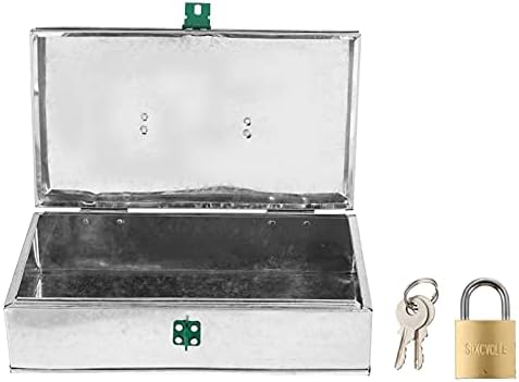 Cabilock 2pcs carregando arquivo retangular doce aço de aço de segurança de segurança recipiente artesanato jóias